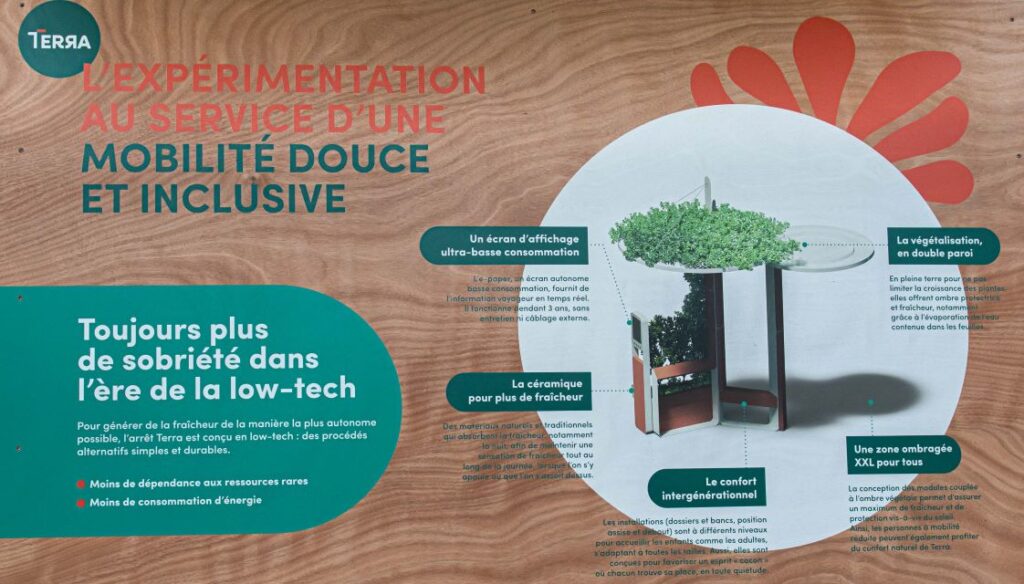 Arrêt de bus Terra expérimentation