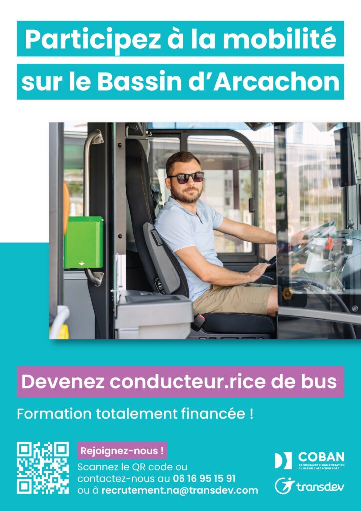 Affiche recrutement conducteur et conductrice COBAN