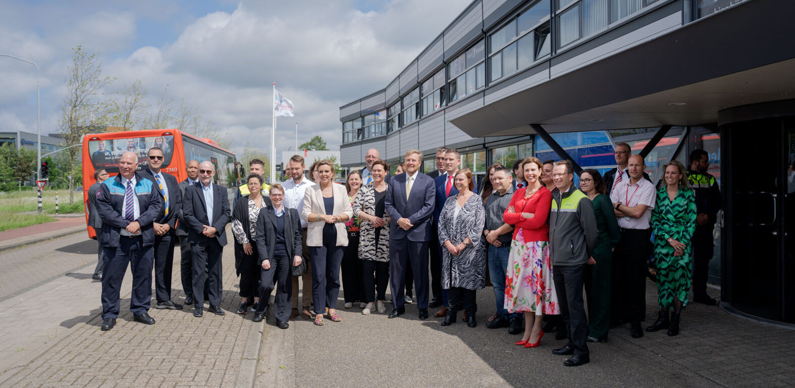 The Netherlands King and State Secretary Heijnen visit NS maintenance company and Transdev Academy