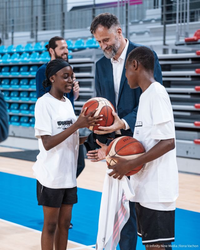 Participants à la deuxième édition du Tournoi des Collégiens LDLC ASVEL Féminin x Transdev 2