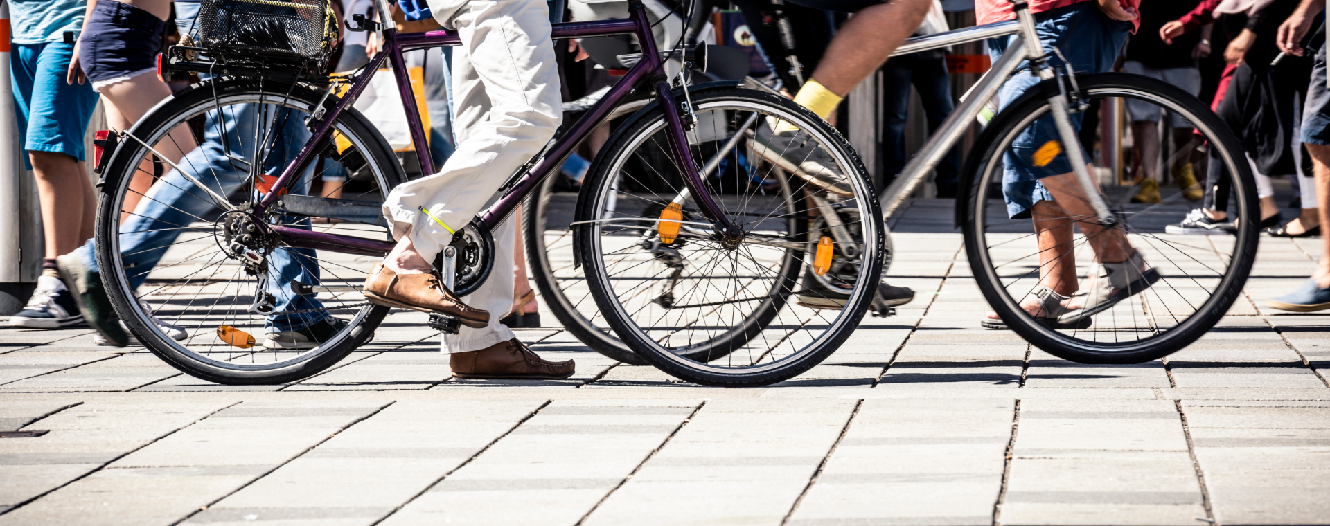 The Mobility SPhere Feet of people cycling