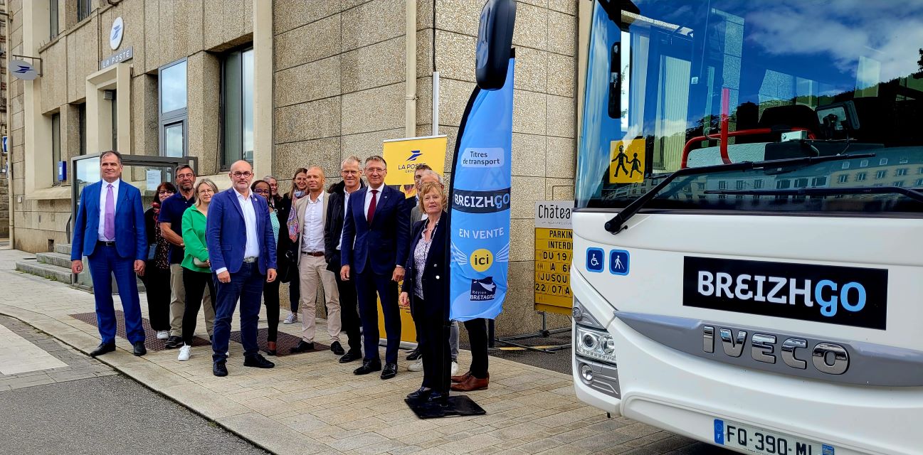 Partenariat Région Bretagne Transdev et La Poste Groupe
