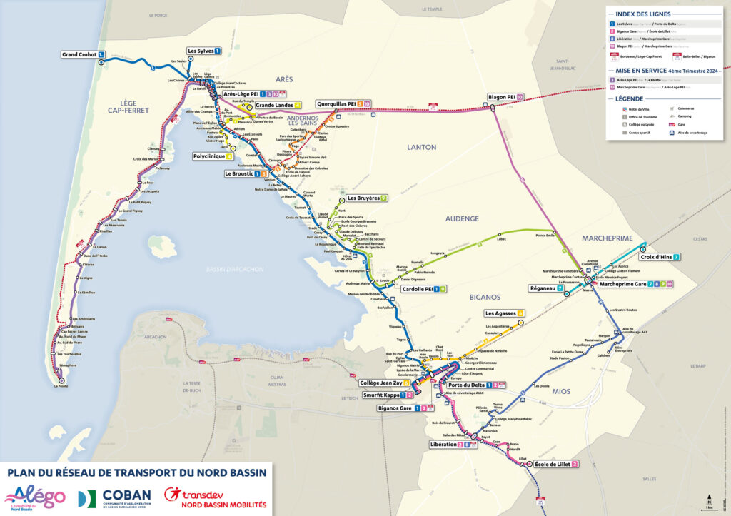 Plan du réseau COBAN