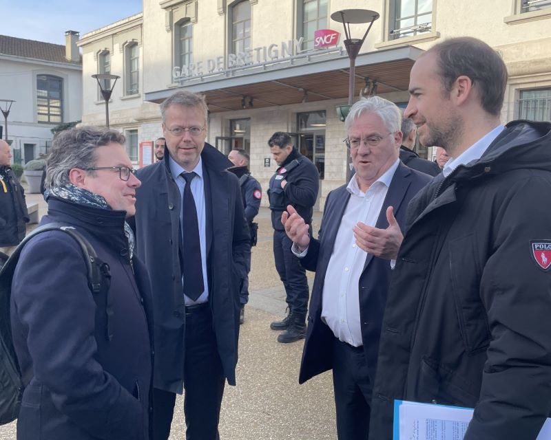 Visite Transdev Coeur Essonne avec Pierre Talgorn
