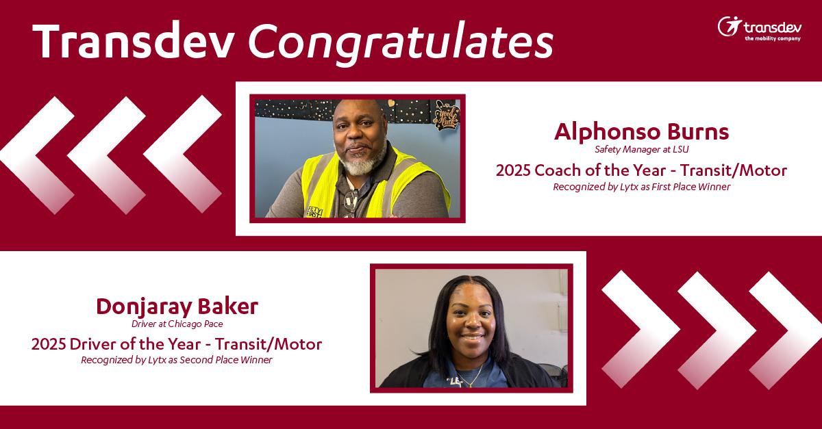 Alphonso Burns and Donjaray Baker recognized as Lytx winners