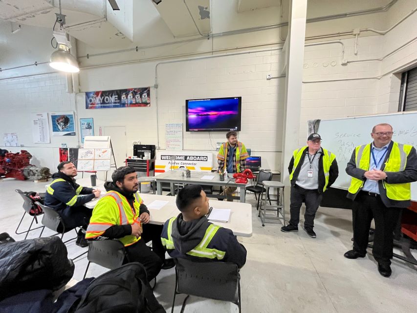 Apprentices at Transdev Maintenance Apprenticeship Program