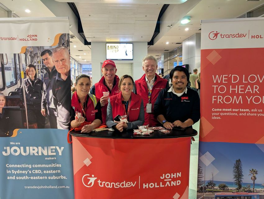 Transdev Australia's team in Sydney for John Holland NSW