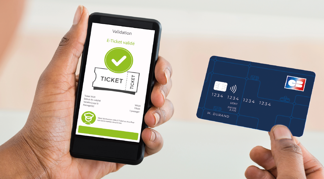 Smartphone, e-ticket et CB