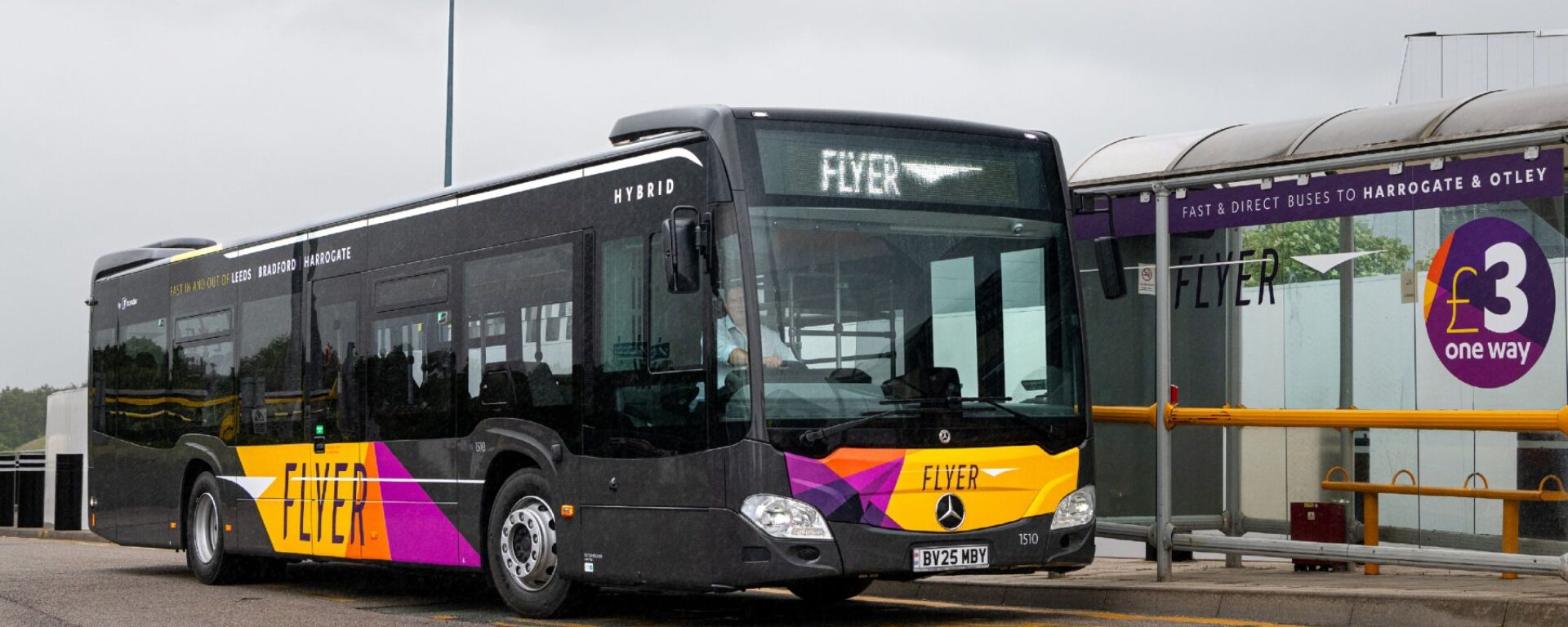 Flyer New Hybrid Bus At LBA